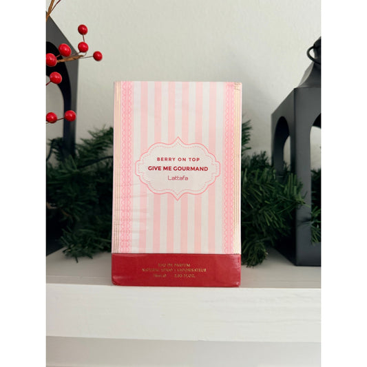 Berry on Top Give me Gourmand Lattafa 2.53 Fl OZ EDP Not Opened