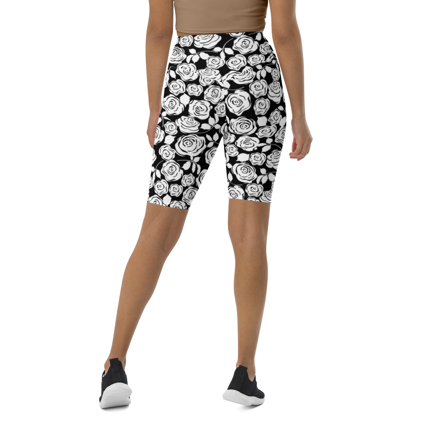 Black & White Floral Biker Shorts - previously $51.95