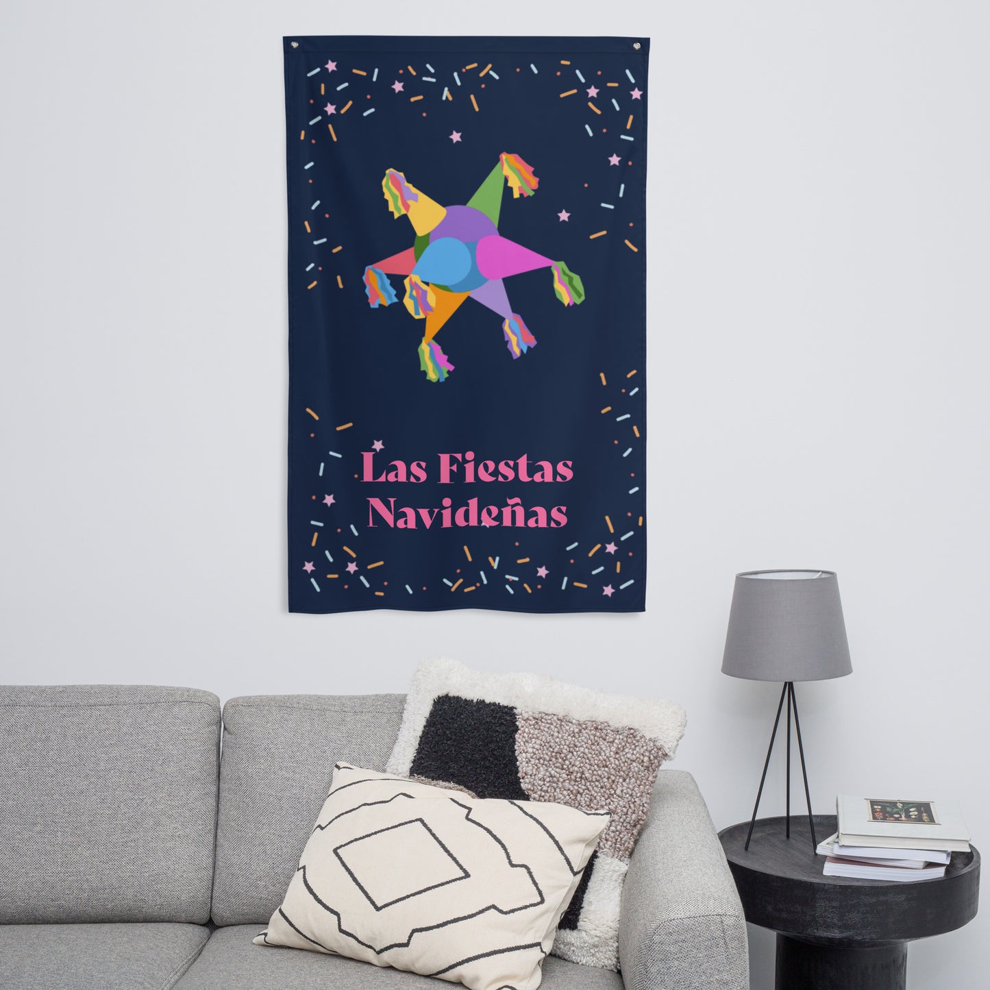 Las Fiestas Navideñas Flag - Christmas - Navidad - Las Posadas
