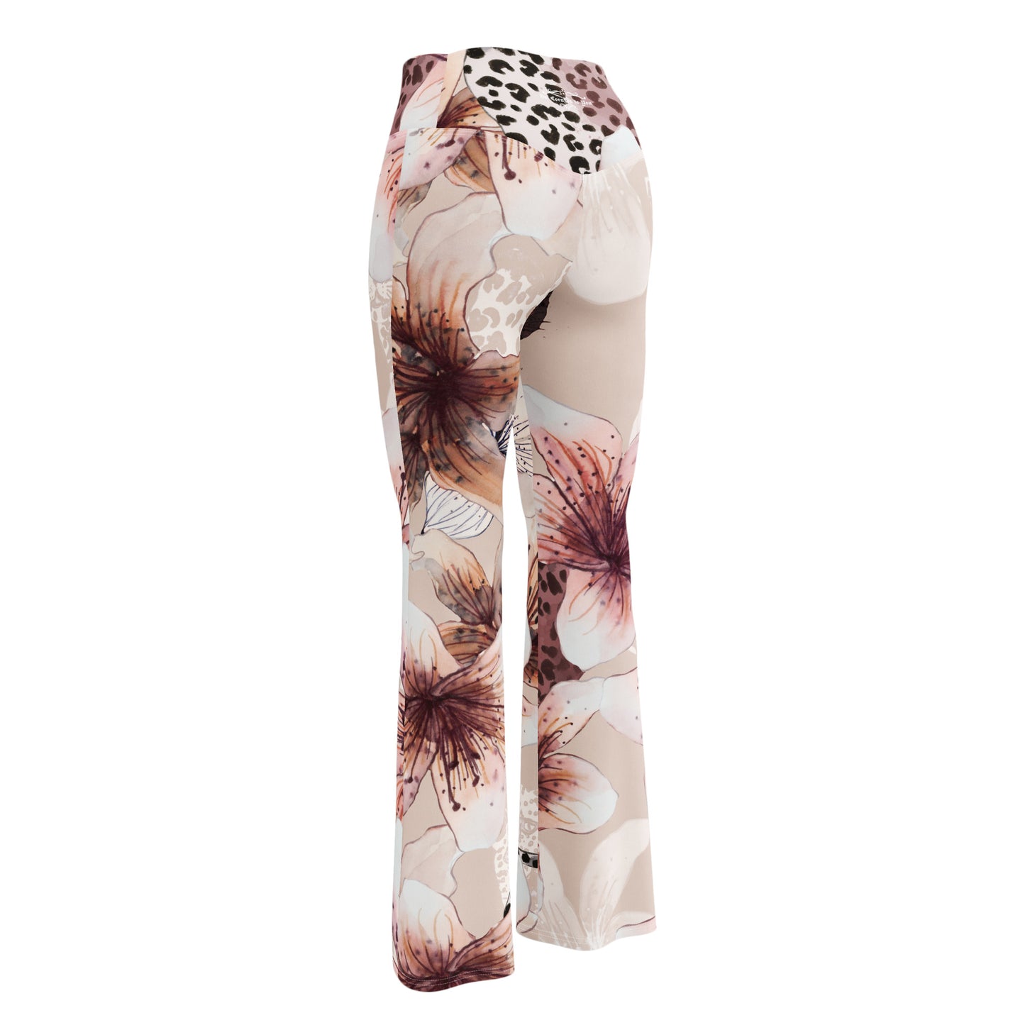 Grown and Sexy Pastel Floral - Flare leggings