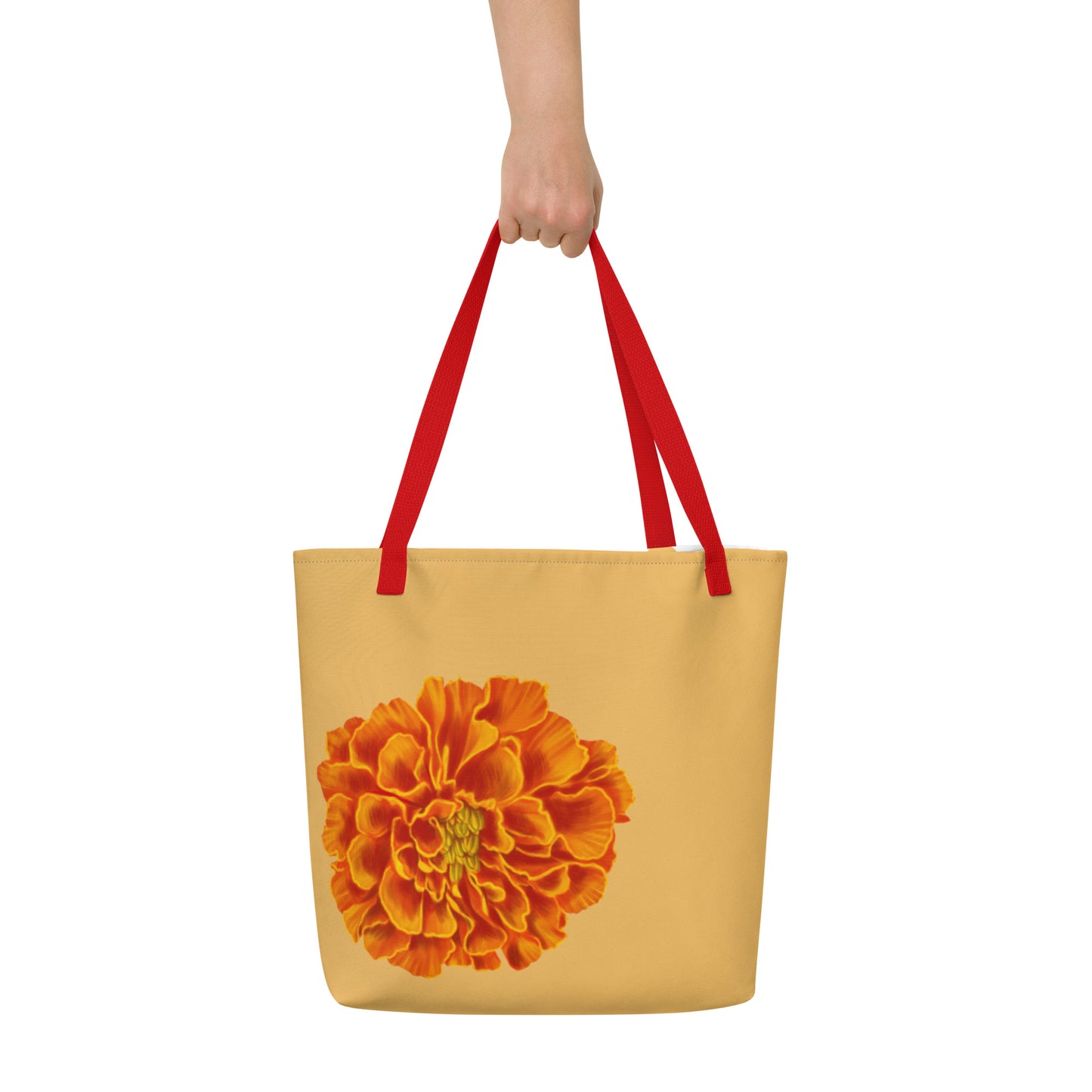 Cempasuchil - All-Over Print Large Tote Bag
