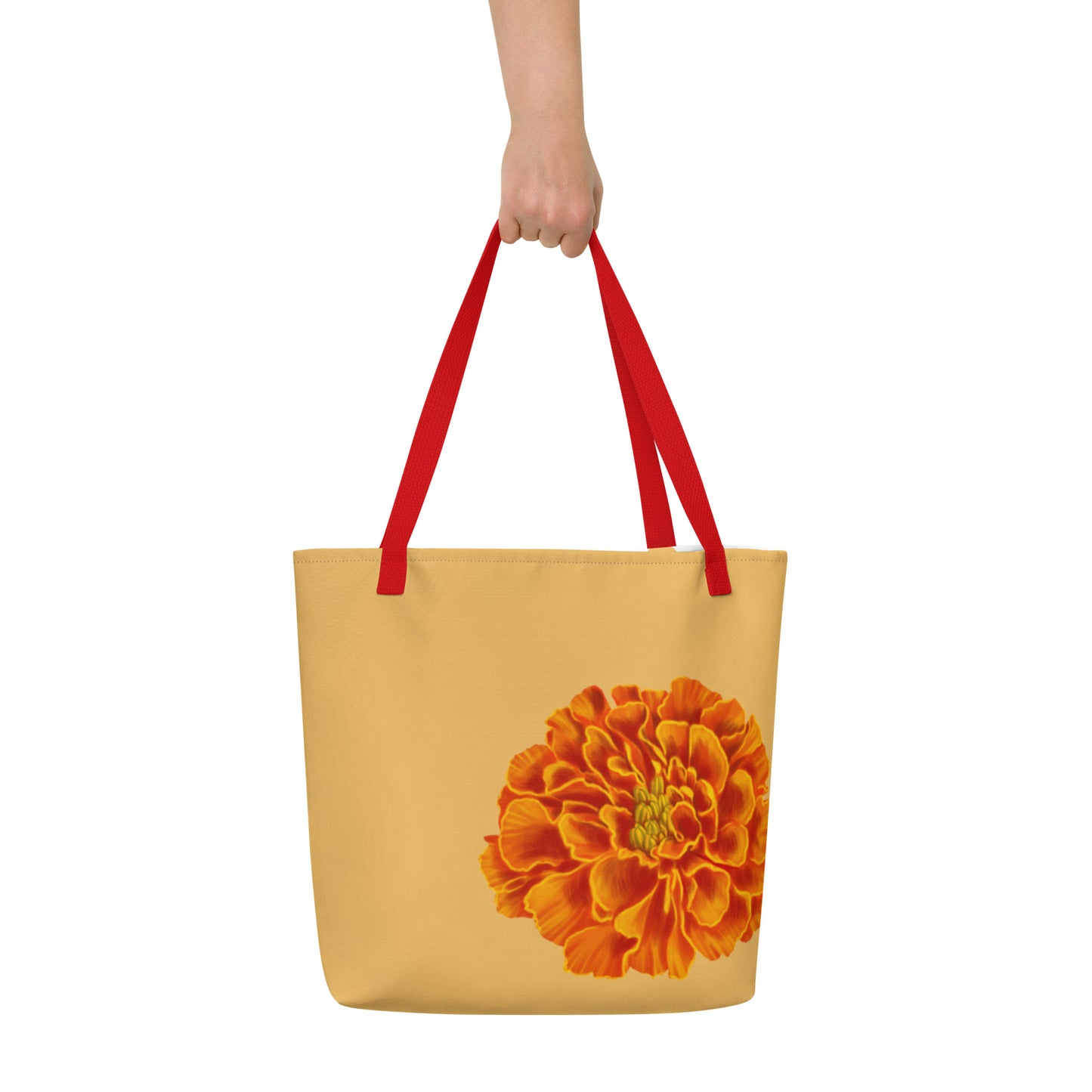 Cempasuchil - All-Over Print Large Tote Bag