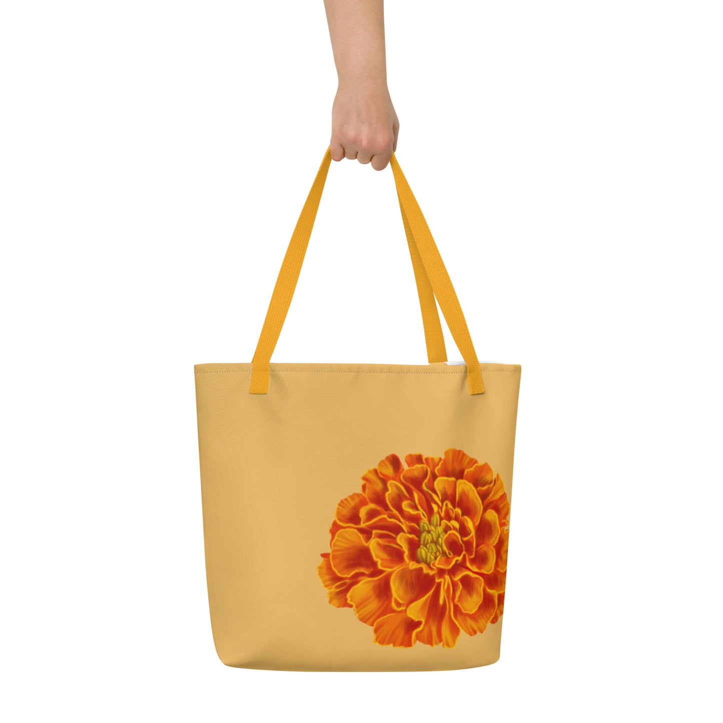 Cempasuchil - All-Over Print Large Tote Bag