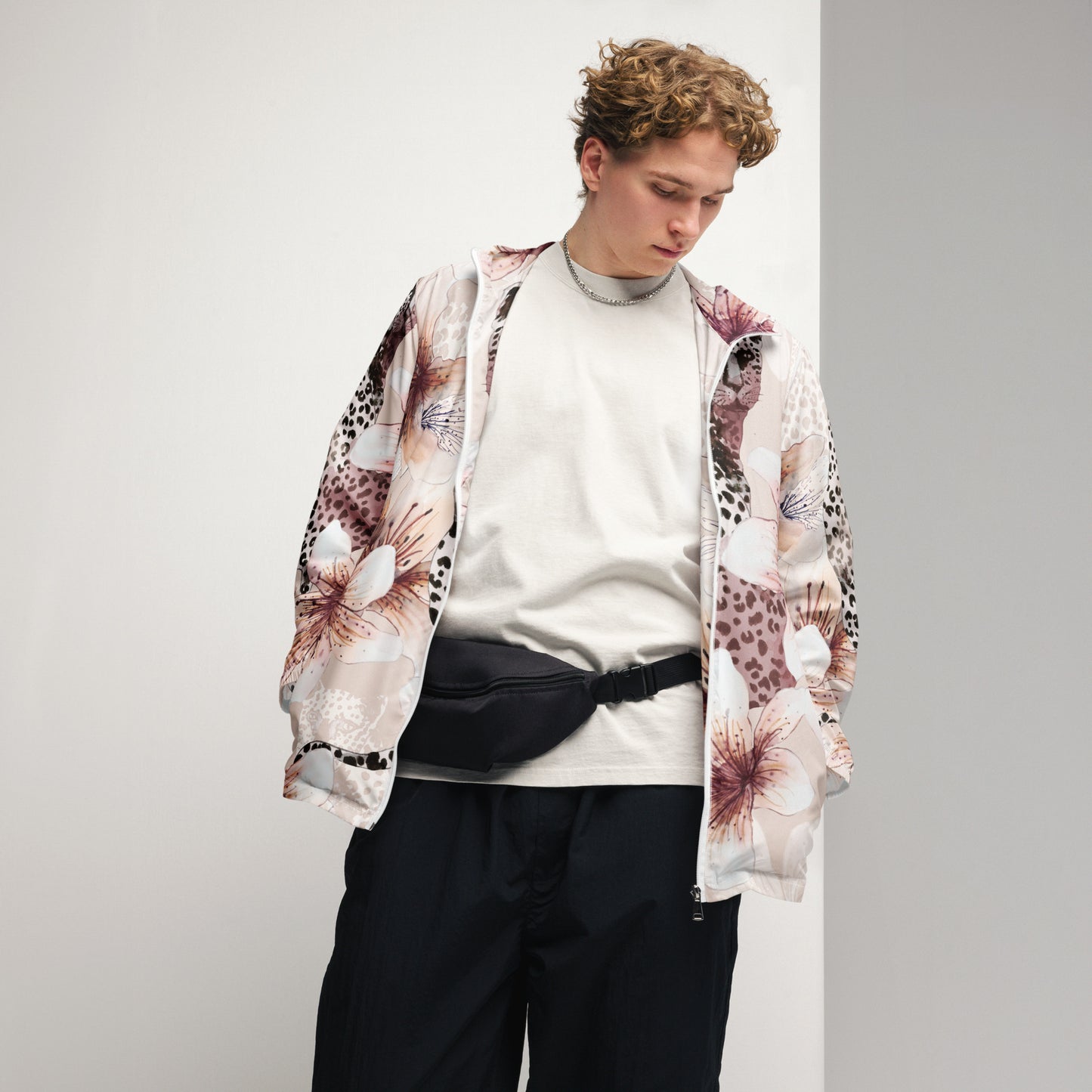 Grown and Sexy Pastel Floral - Men’s windbreaker