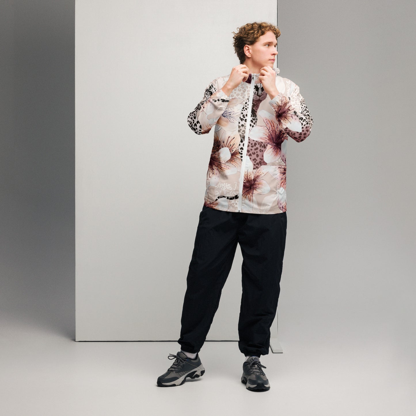 Grown and Sexy Pastel Floral - Men’s windbreaker