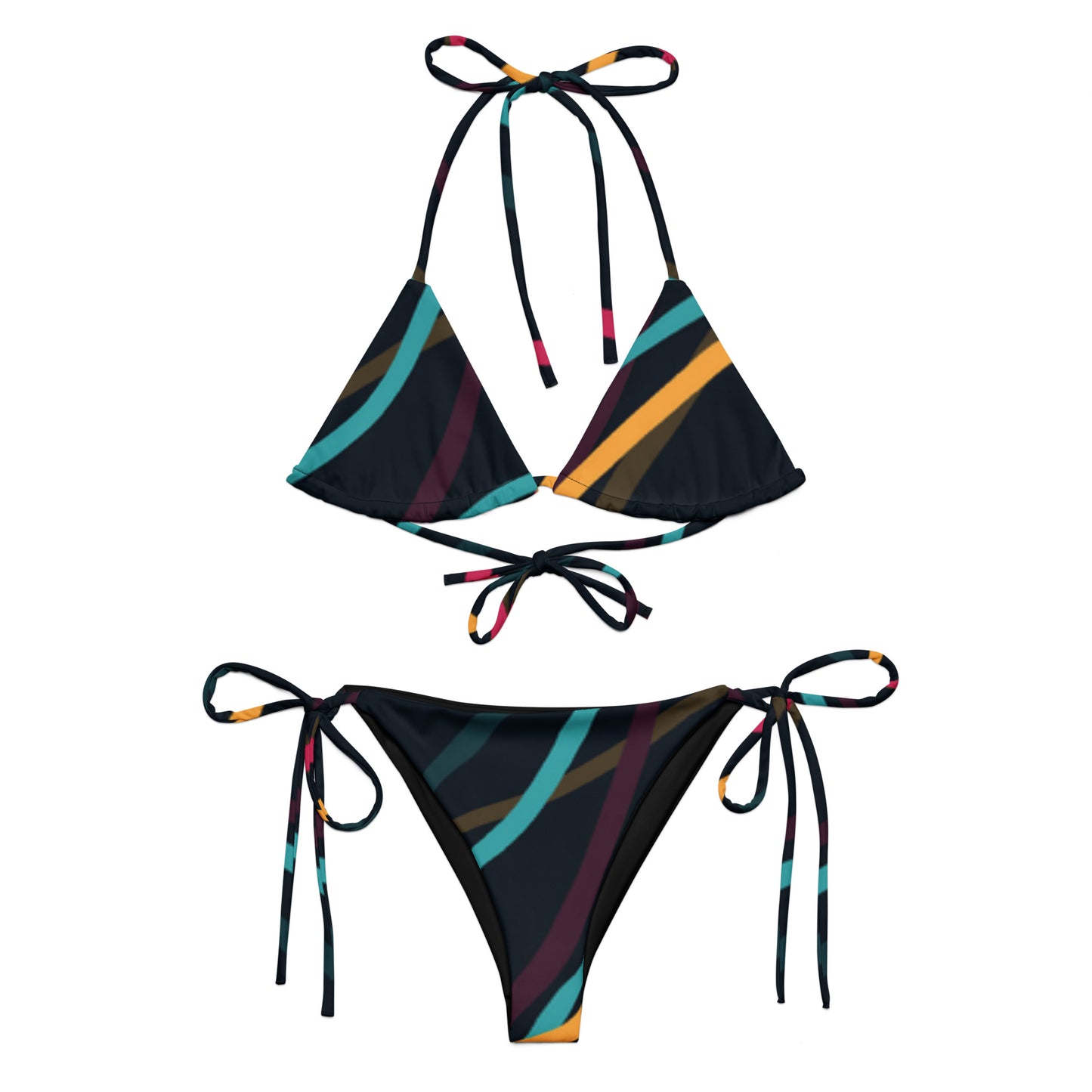 Neon Lights recycled string bikini - previously $49.50