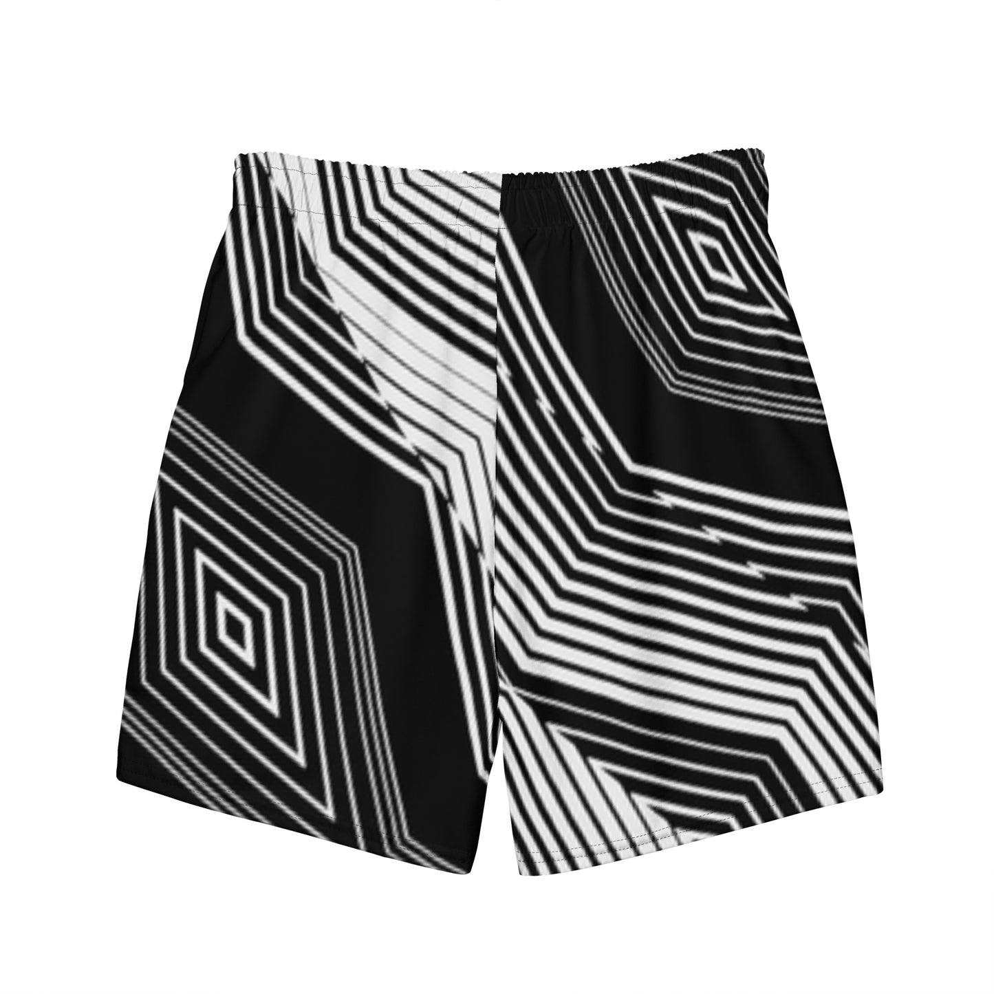 Geometric swim trunks