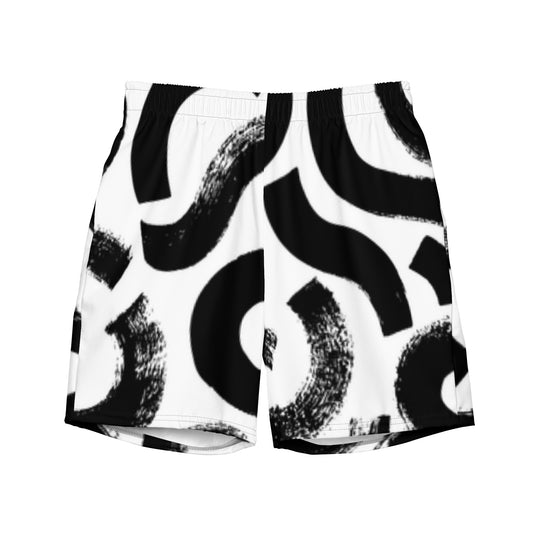 Organic Black & White swim trunks