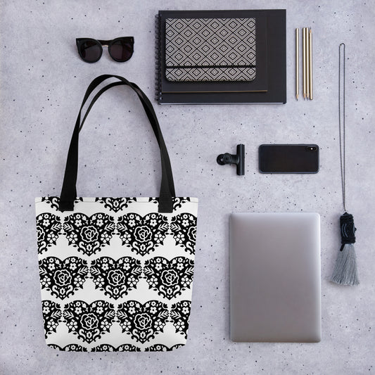 Corazones y Flores Tote bag