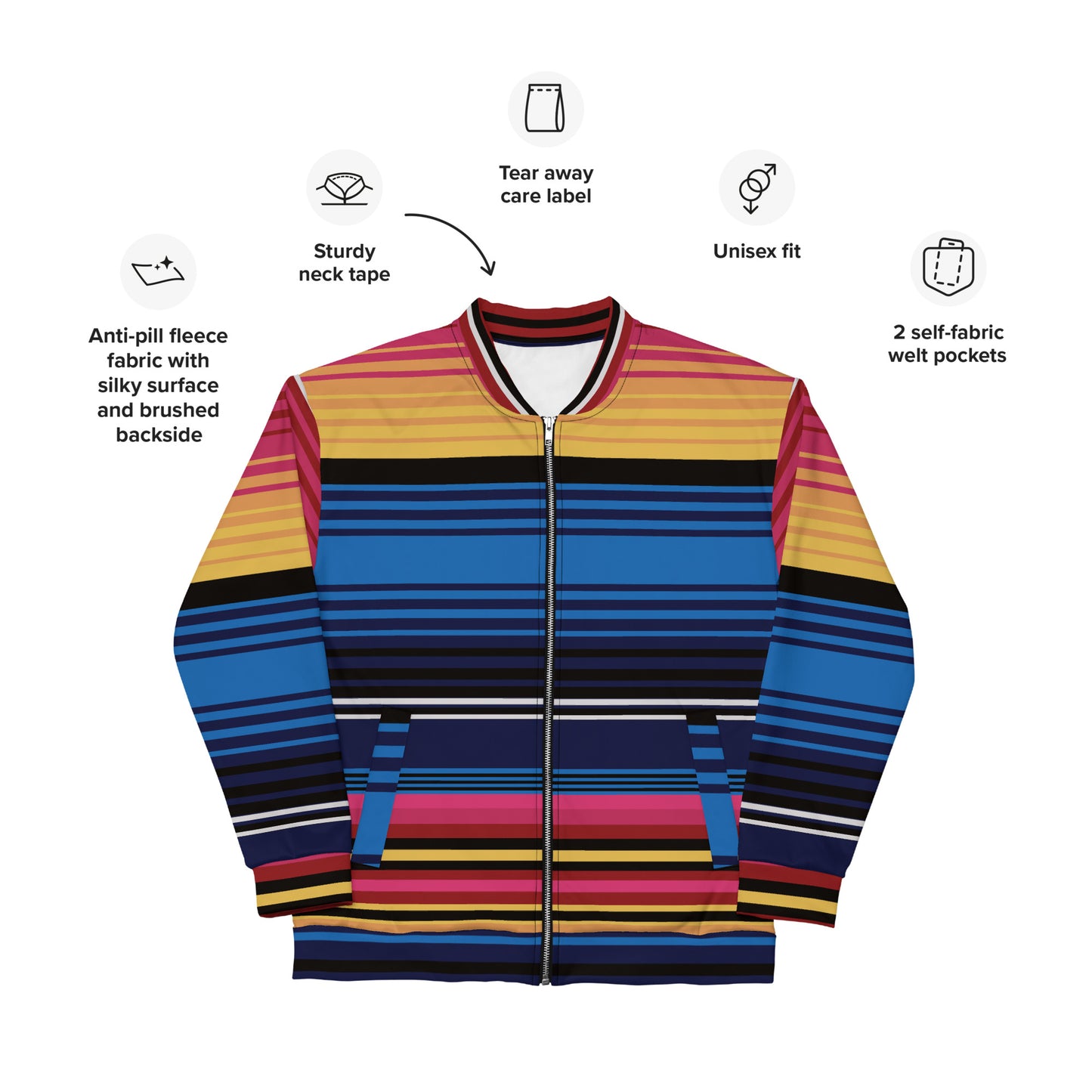 Raza Unisex Bomber Jacket