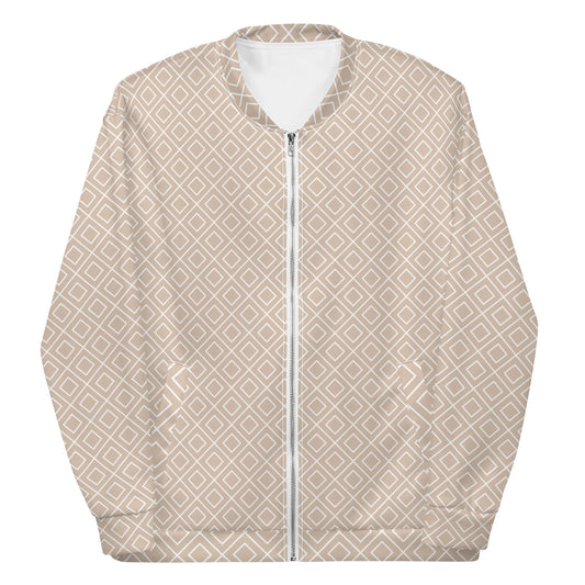 Grown and Sexy Geo Latte - Unisex Bomber Jacket