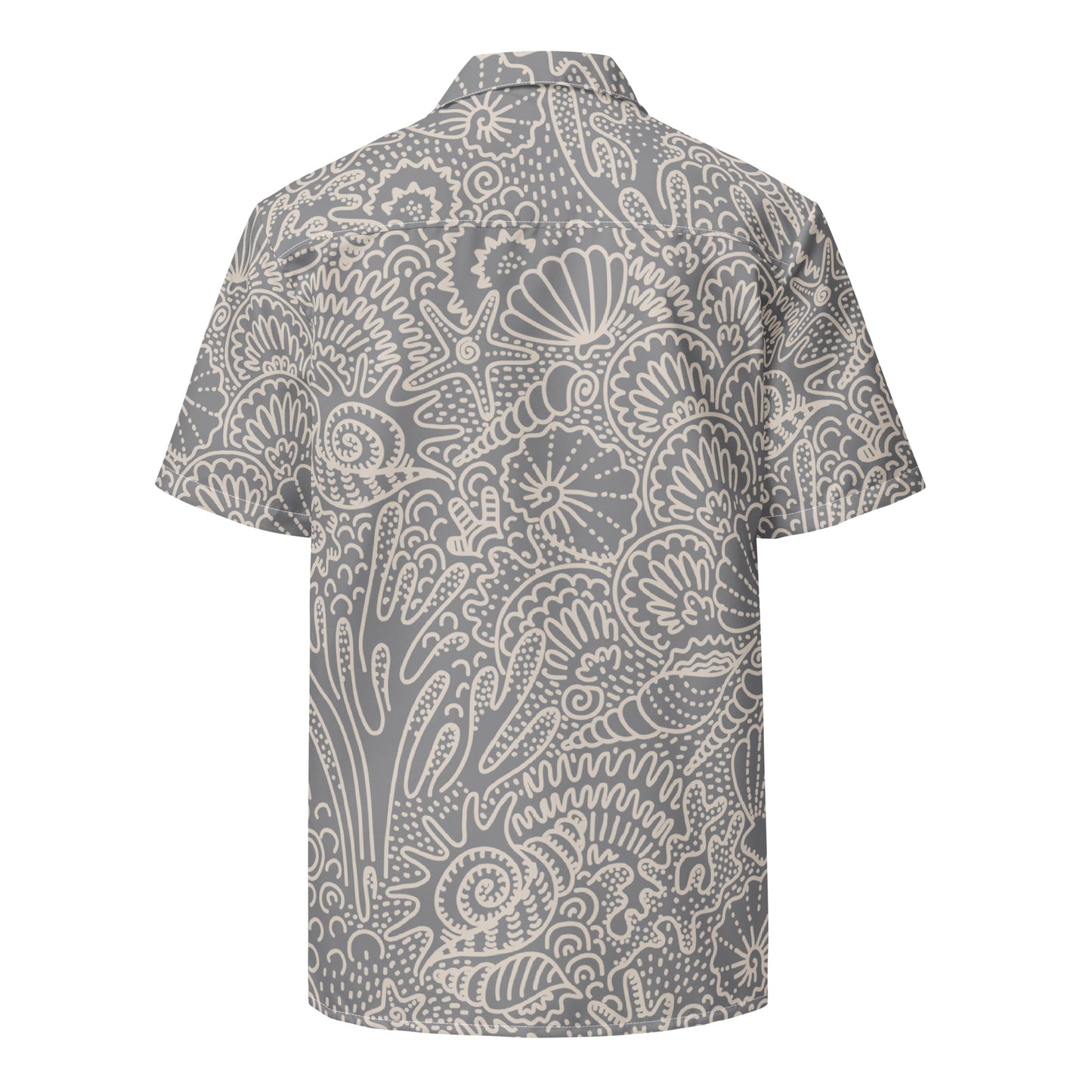 Grown and Sexy Seashell Gris - Unisex button shirt