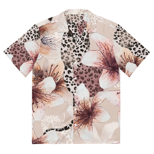 Grown and Sexy Pastel Floral - Unisex button shirt