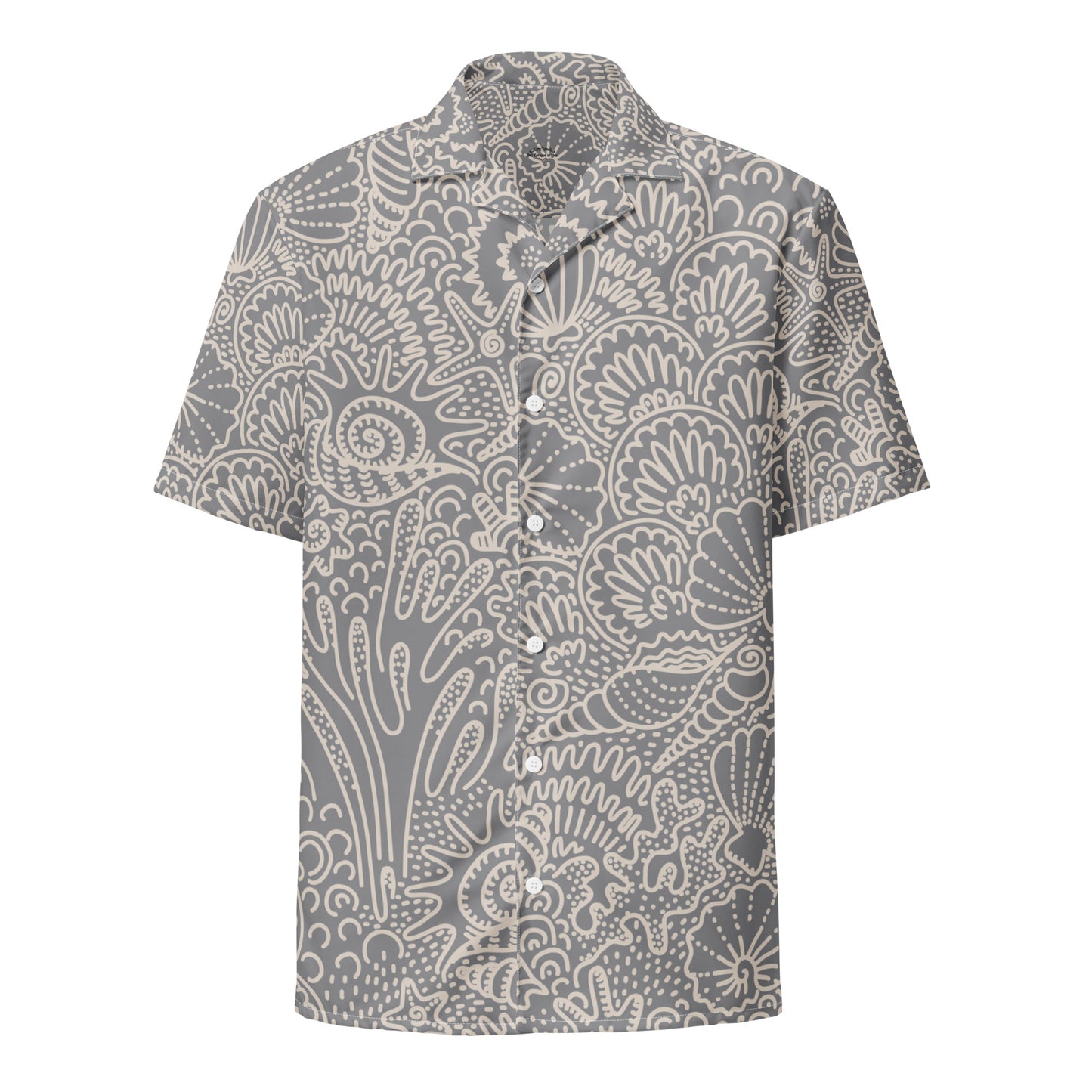 Grown and Sexy Seashell Gris - Unisex button shirt