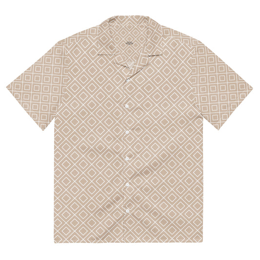 Grown and Sexy Geo Latte - Unisex button shirt