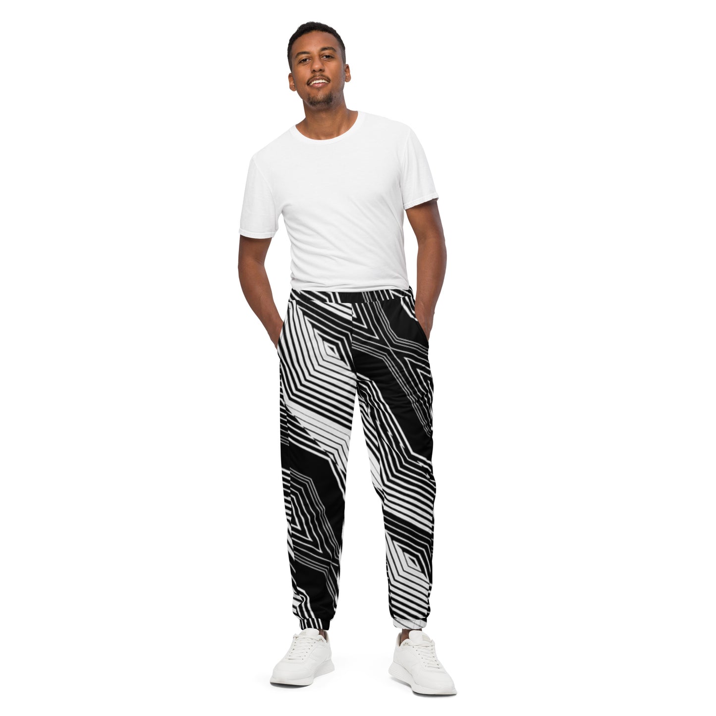 Geometric Unisex track pants - previously $59.95