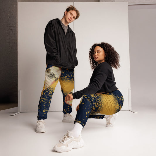 Skateboard Blue & Gold Unisex track pants