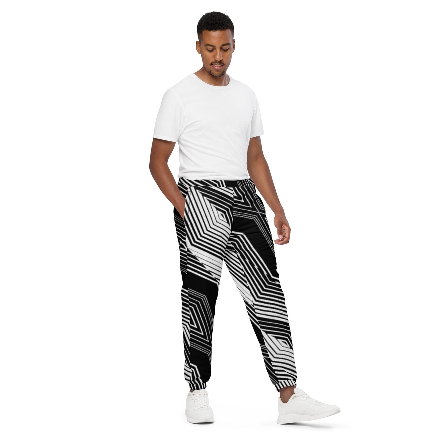 Geometric Unisex track pants - previously $59.95