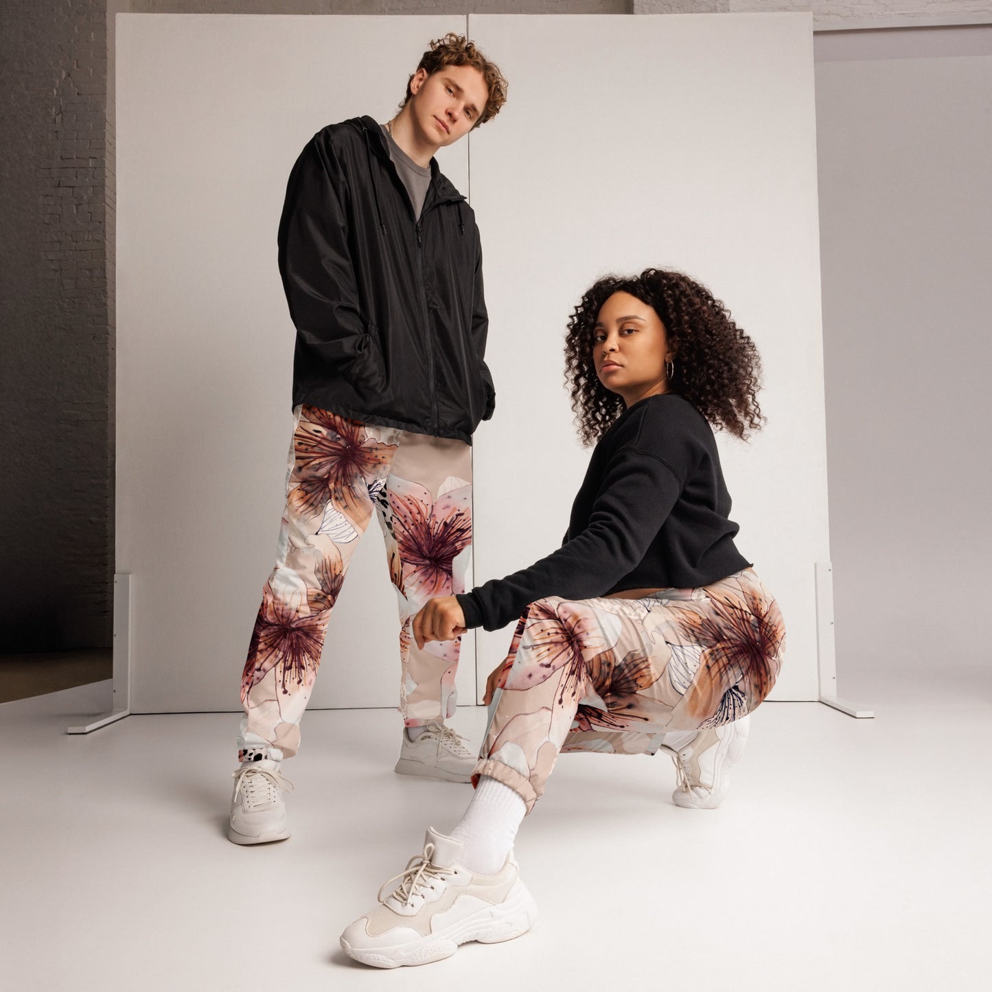 Grown and Sexy Pastel Floral - Unisex track pants