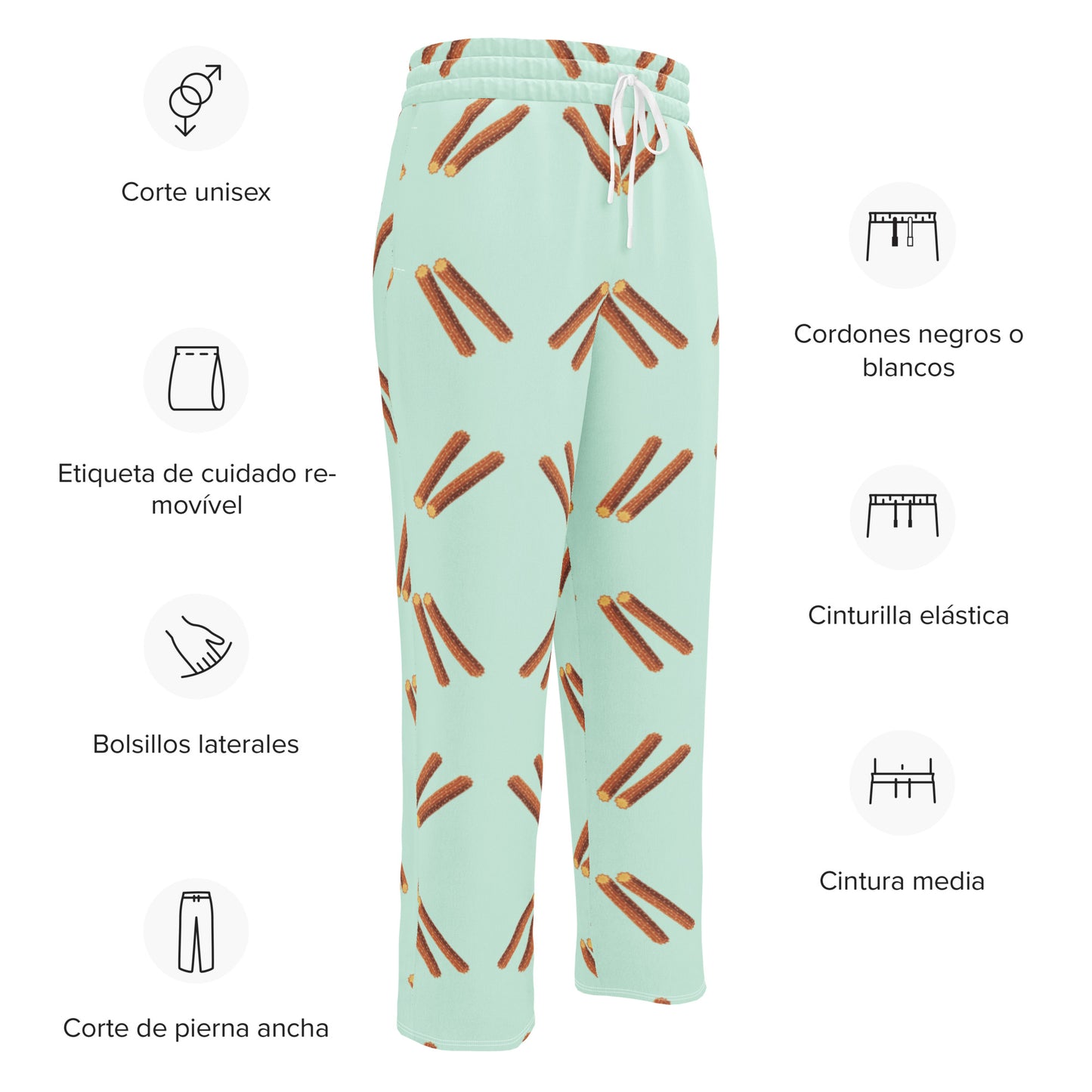 Mas Churros Wide-leg joggers