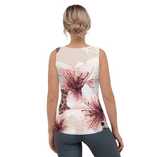 Grown and Sexy Pastel Floral - Sublimation Cut & Sew Tank Top