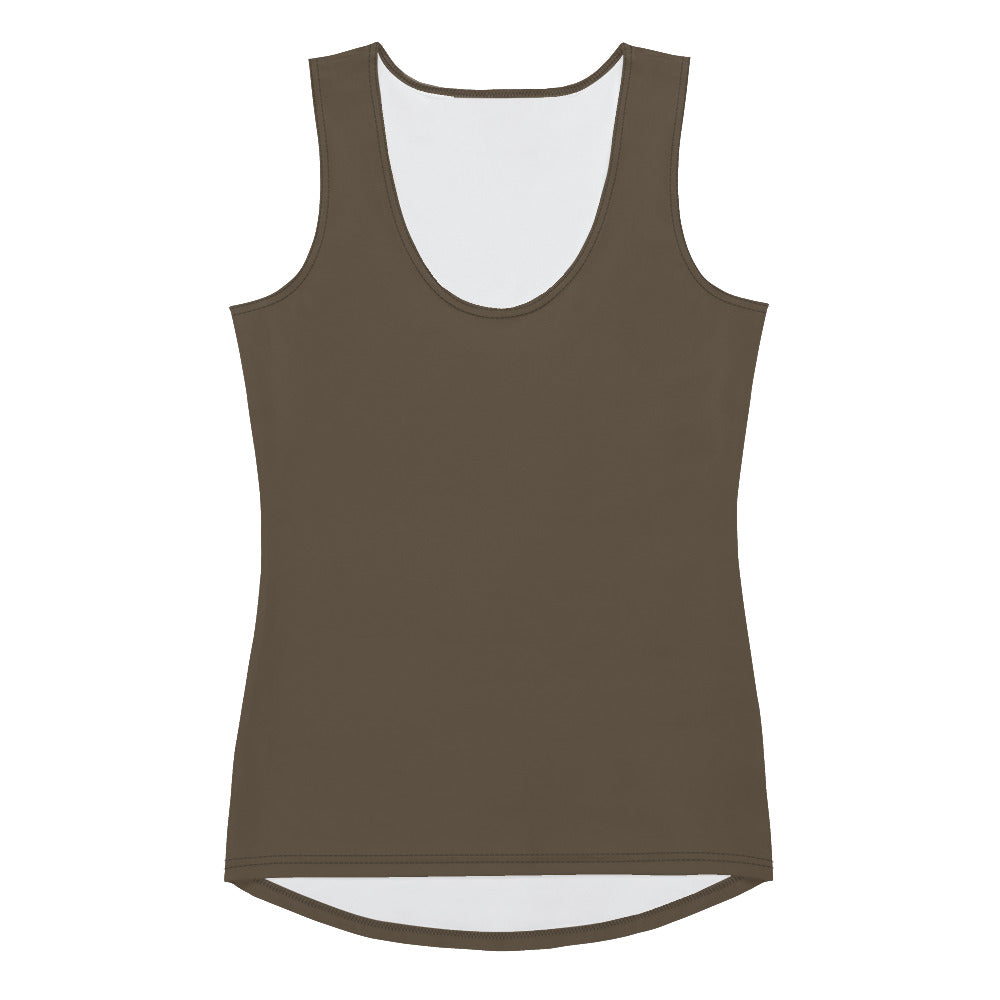 Grown and Sexy Solid Mud - Sublimation Cut & Sew Tank Top