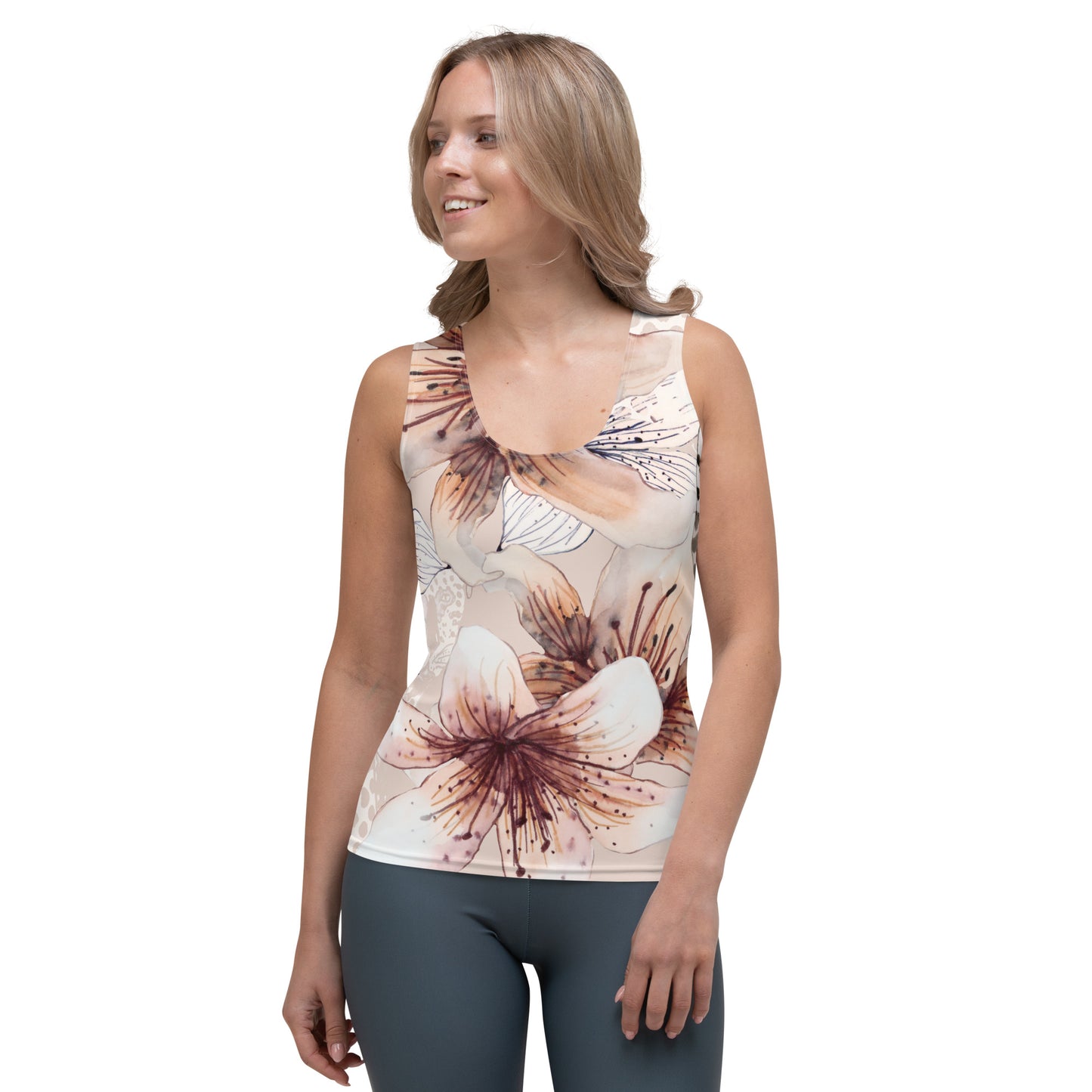 Grown and Sexy Pastel Floral - Sublimation Cut & Sew Tank Top