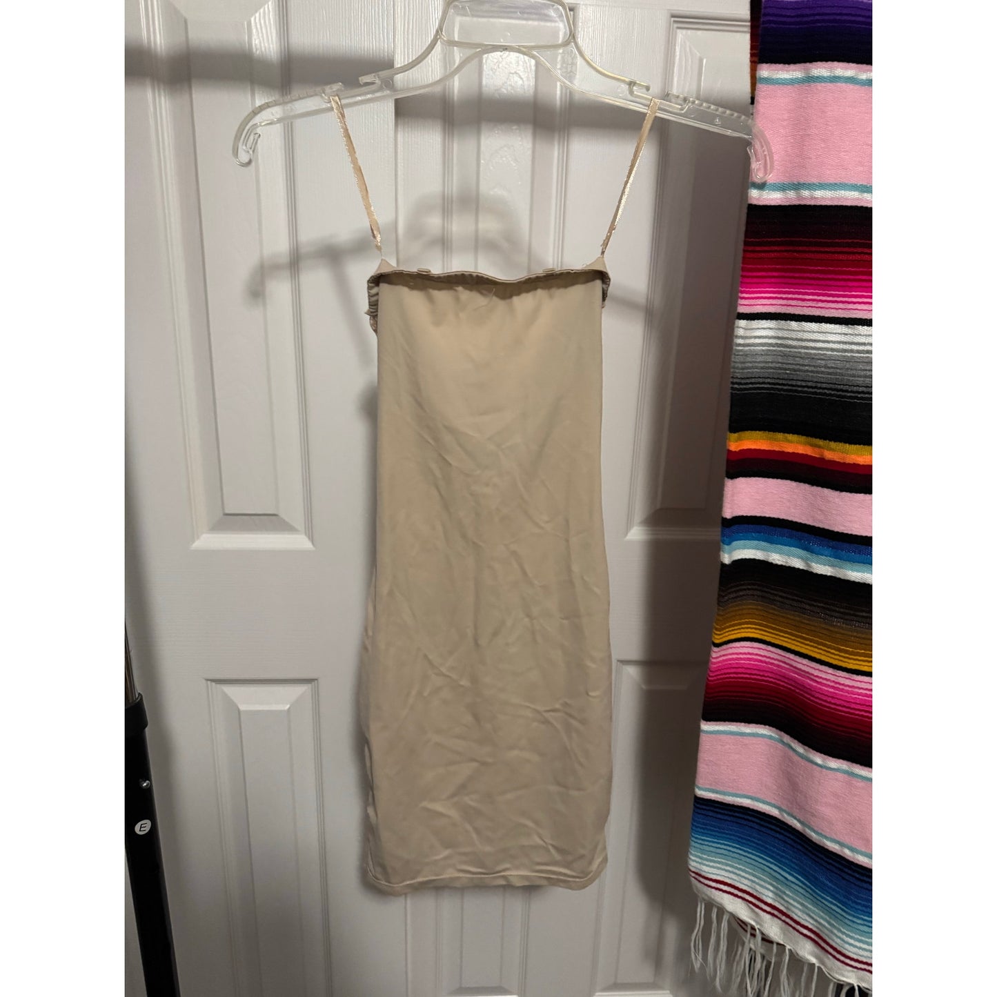 Strapless Beige Mini Slip