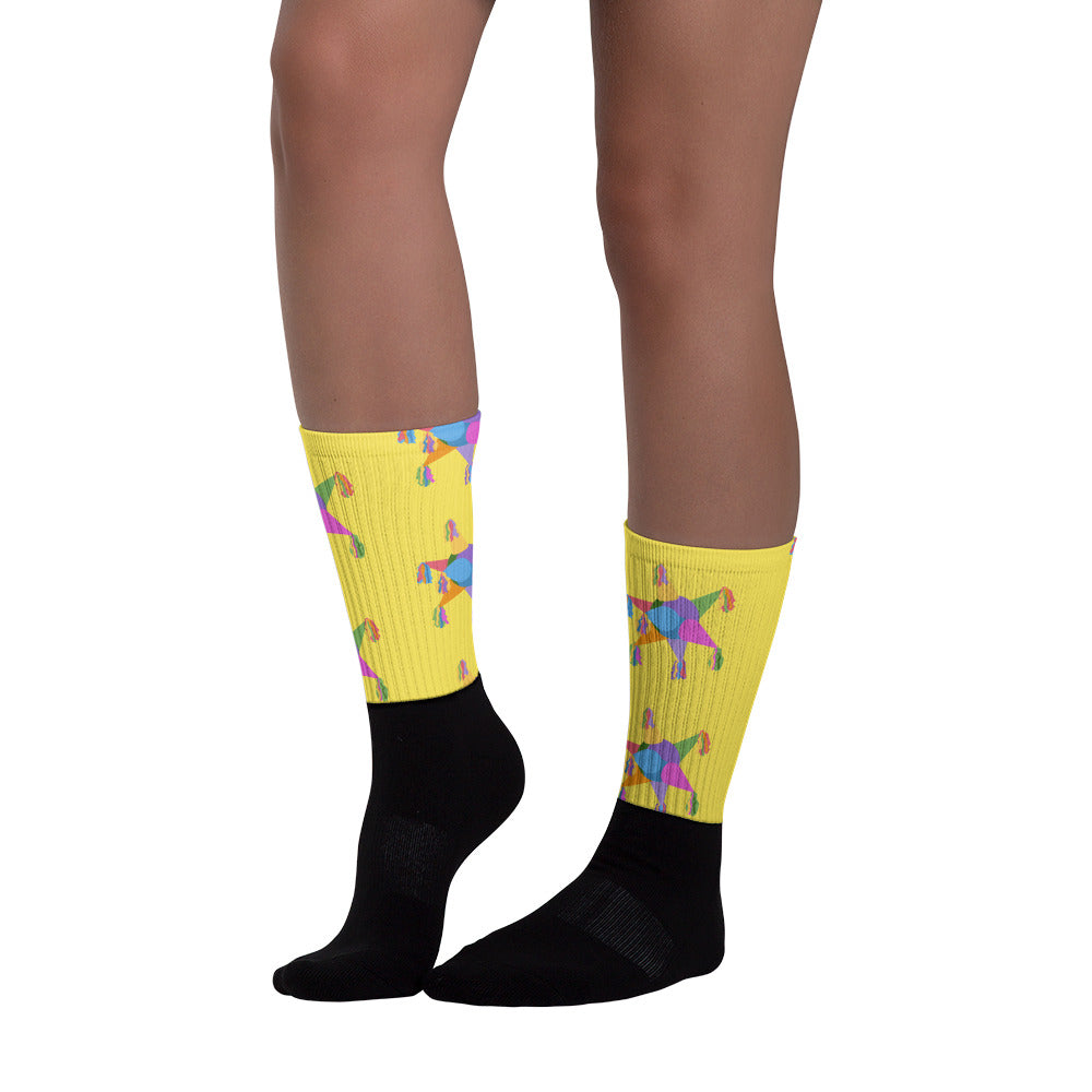 Estrella Piñata Socks Yellow