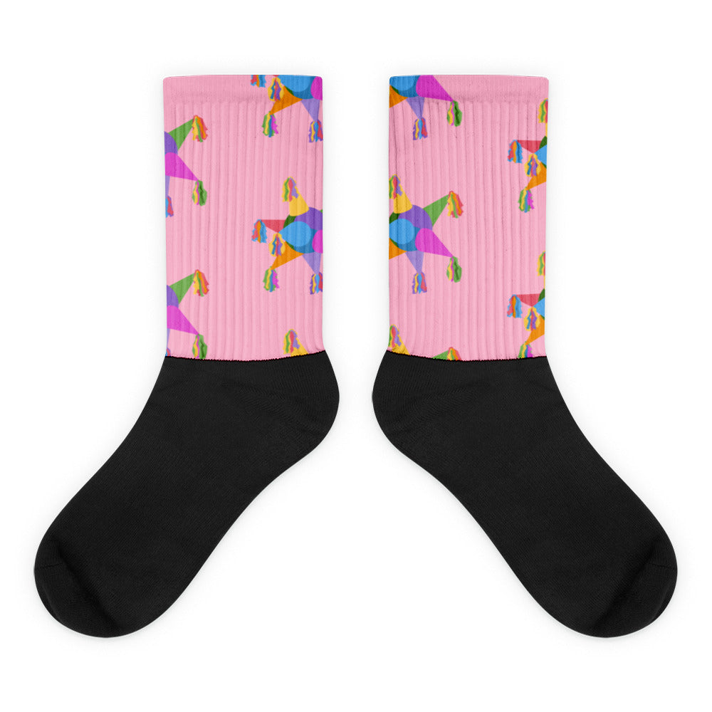 Estrella Piñata Socks Pink