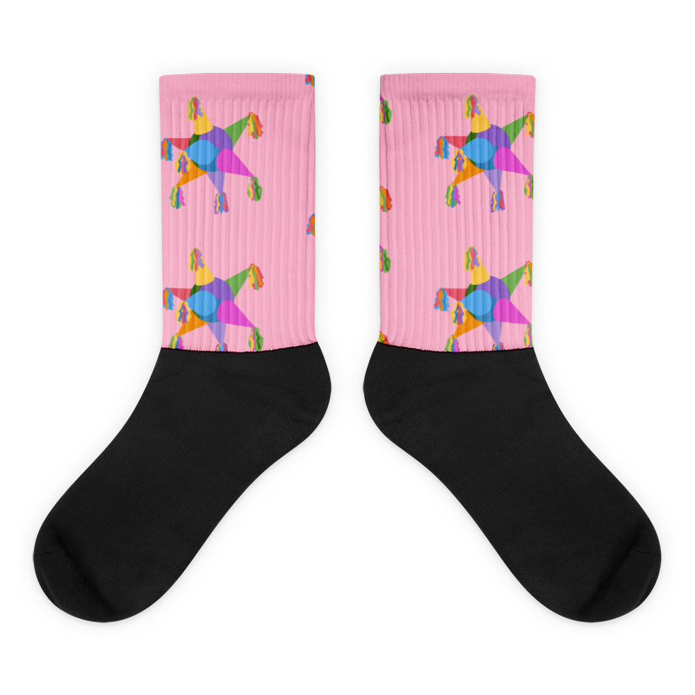 Estrella Piñata Socks Pink