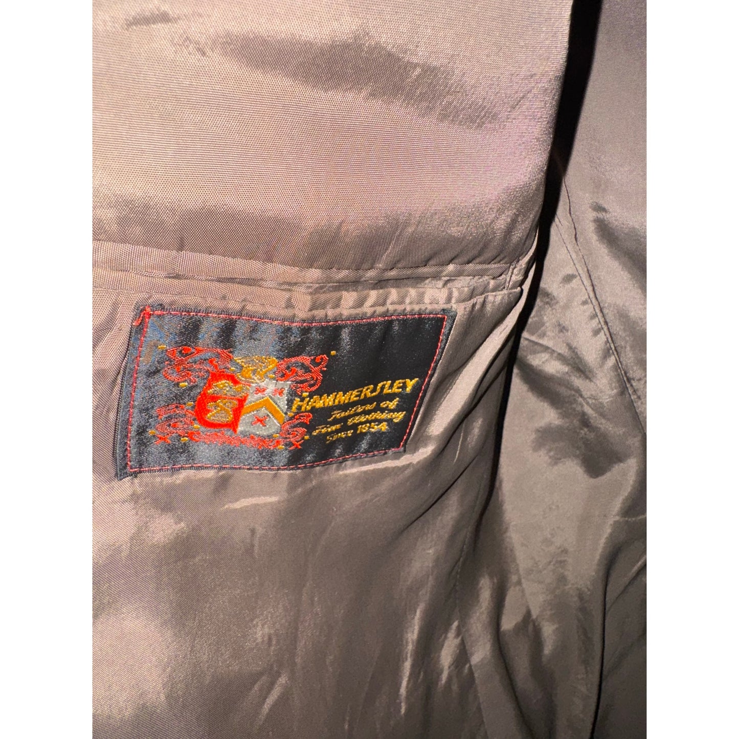 Hammersley Harris Tweed 100% Scottish Wool made in England houndstooth vintage men’s jacket leather buttons