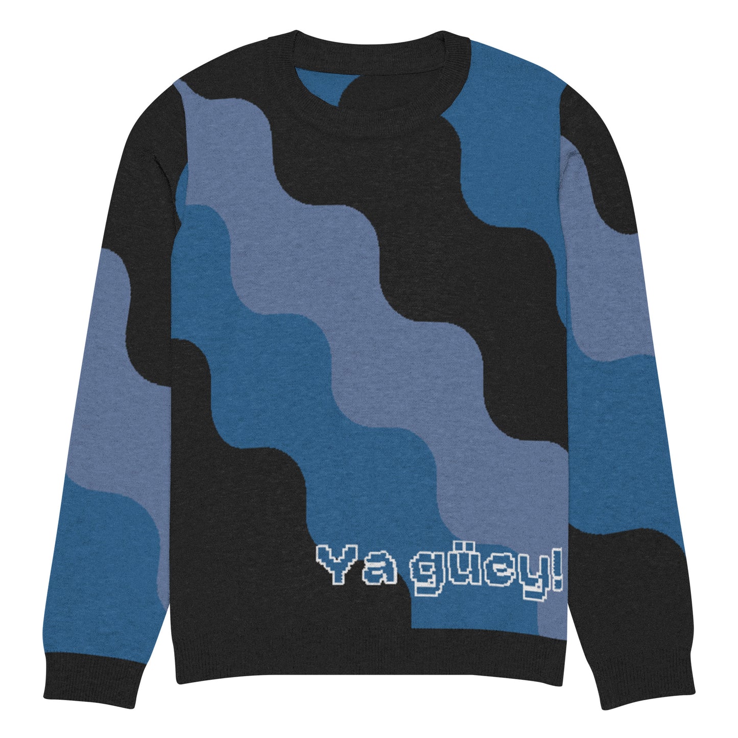 Ya güey! Knitted crew neck sweater