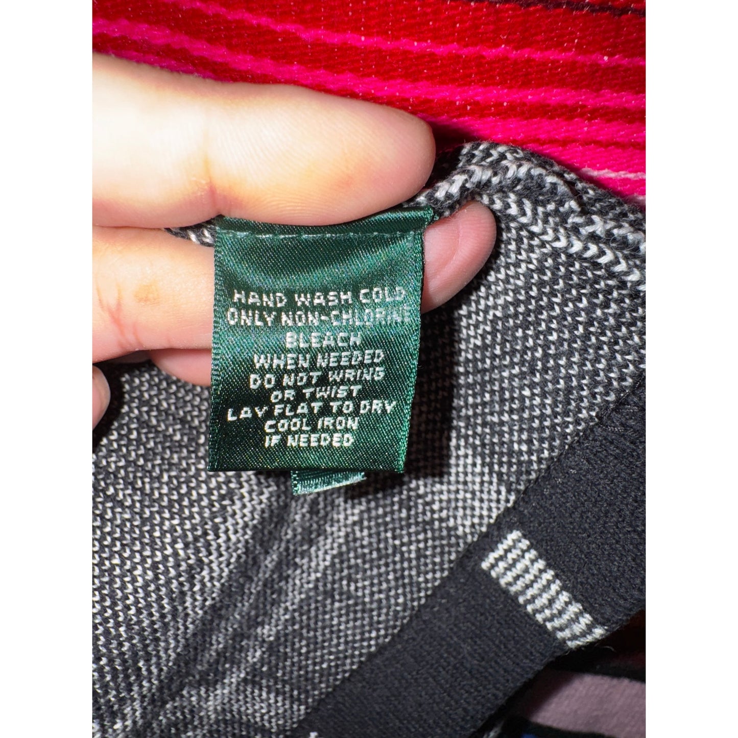 Lauren Ralph Lauren 100% Cotton Plaid Stretch Full Zip Jacket
