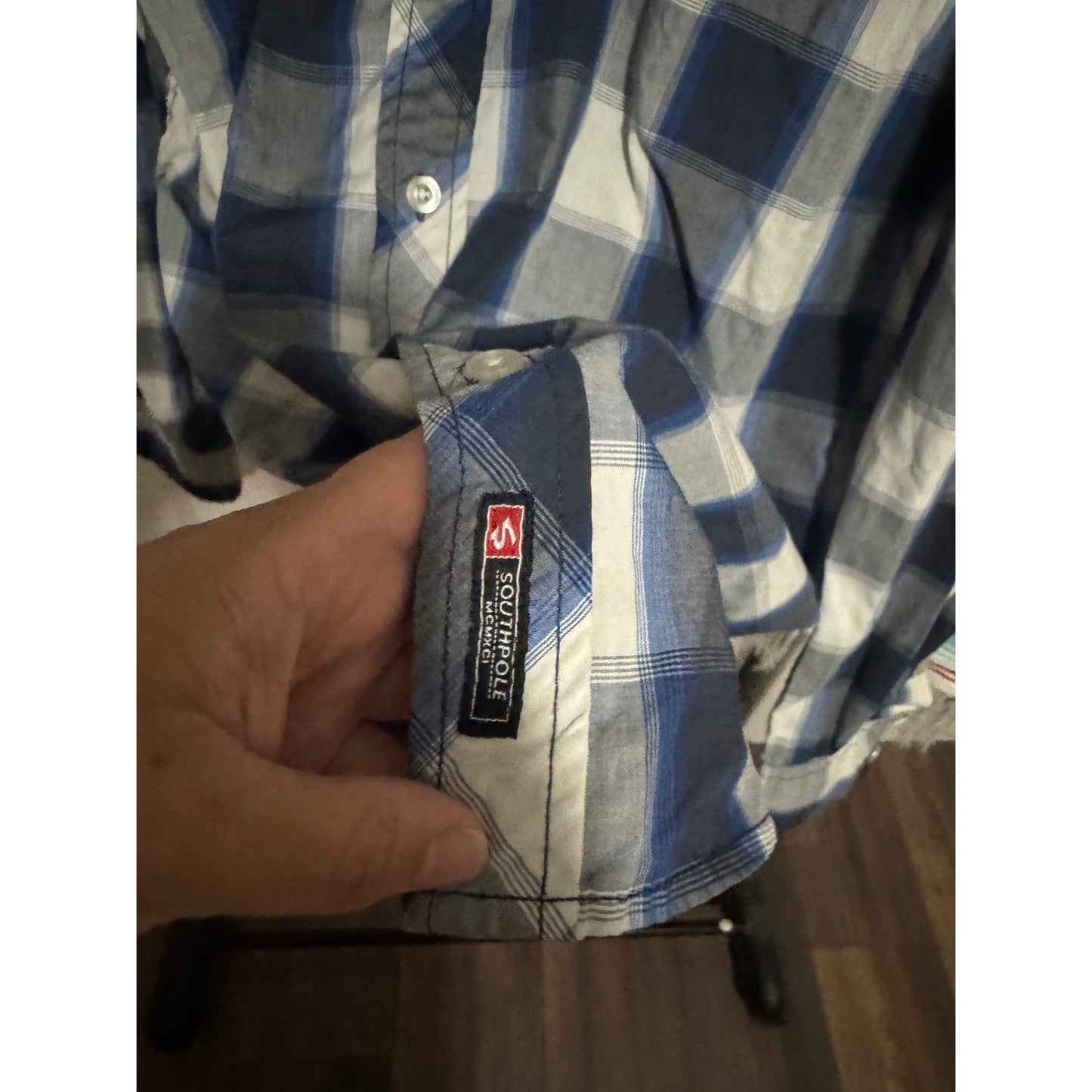 Southpole Plaid Long Sleeve Button Up
