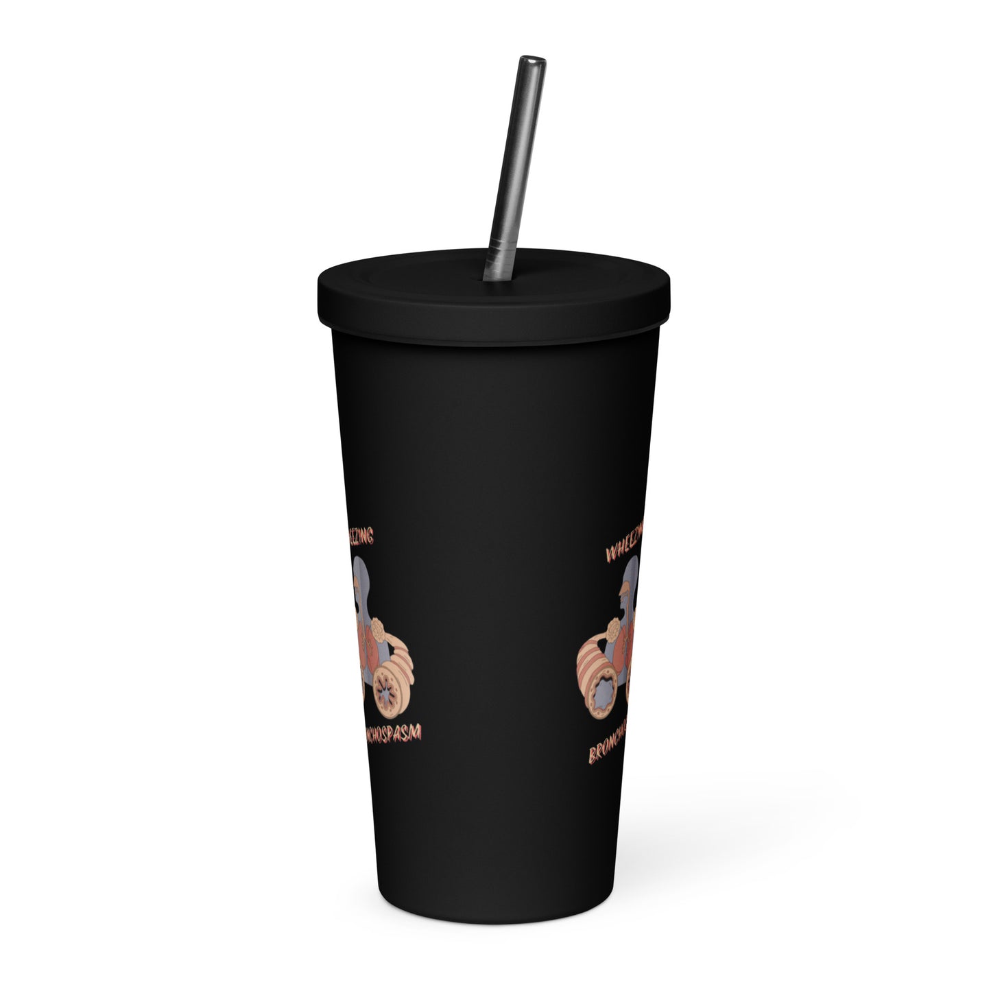 Asthma - Insulated tumbler with a straw