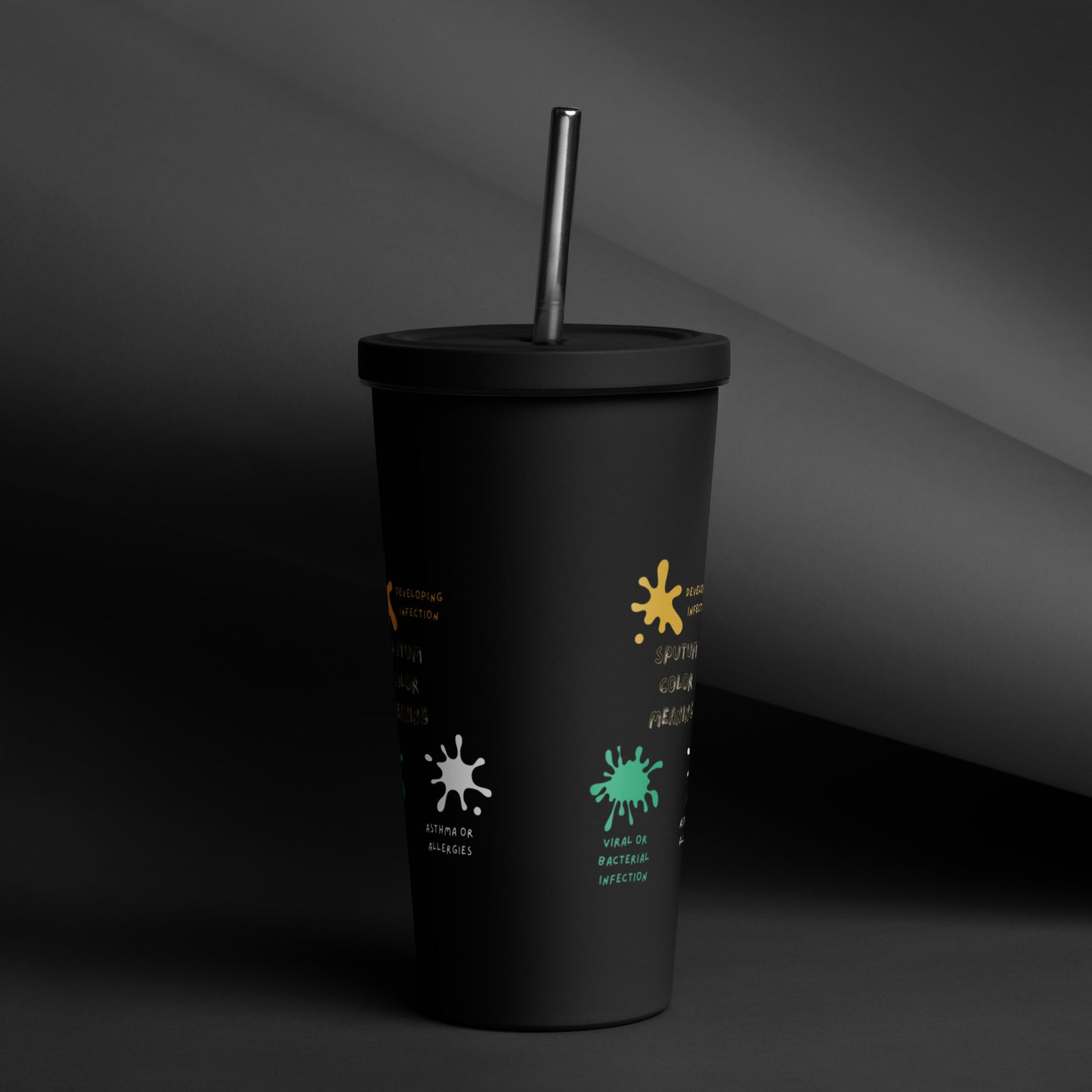 Sputum meaning - Insulated tumbler with a straw