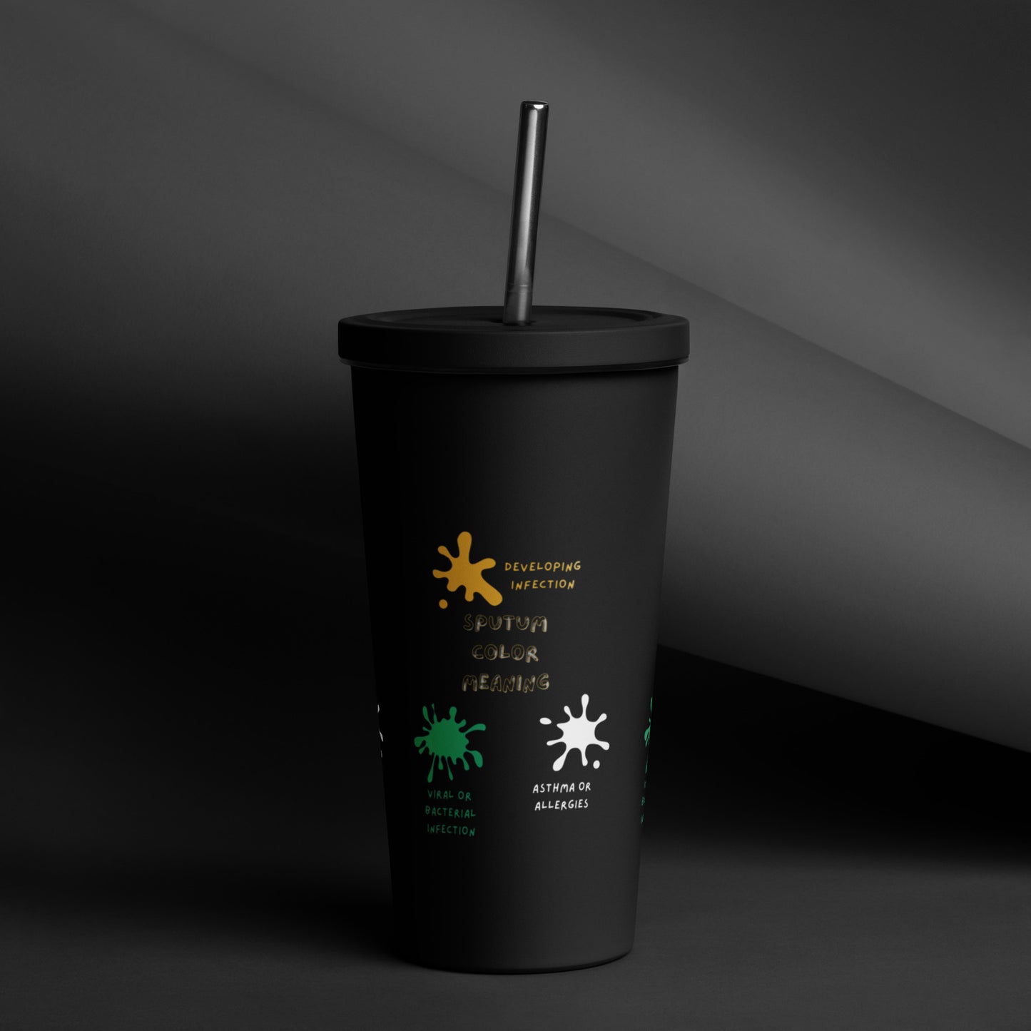 Sputum meaning - Insulated tumbler with a straw