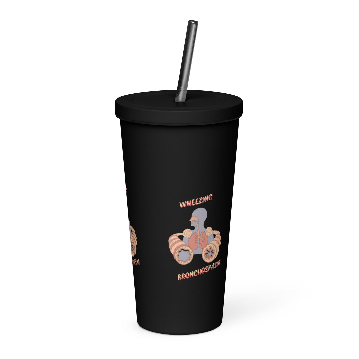 Asthma - Insulated tumbler with a straw