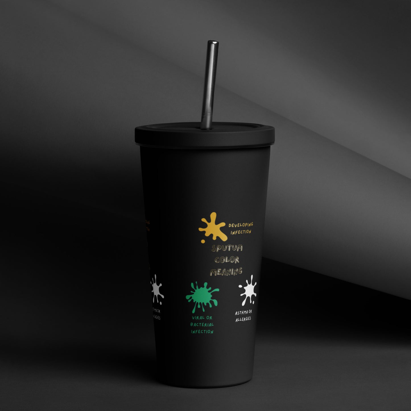 Sputum meaning - Insulated tumbler with a straw