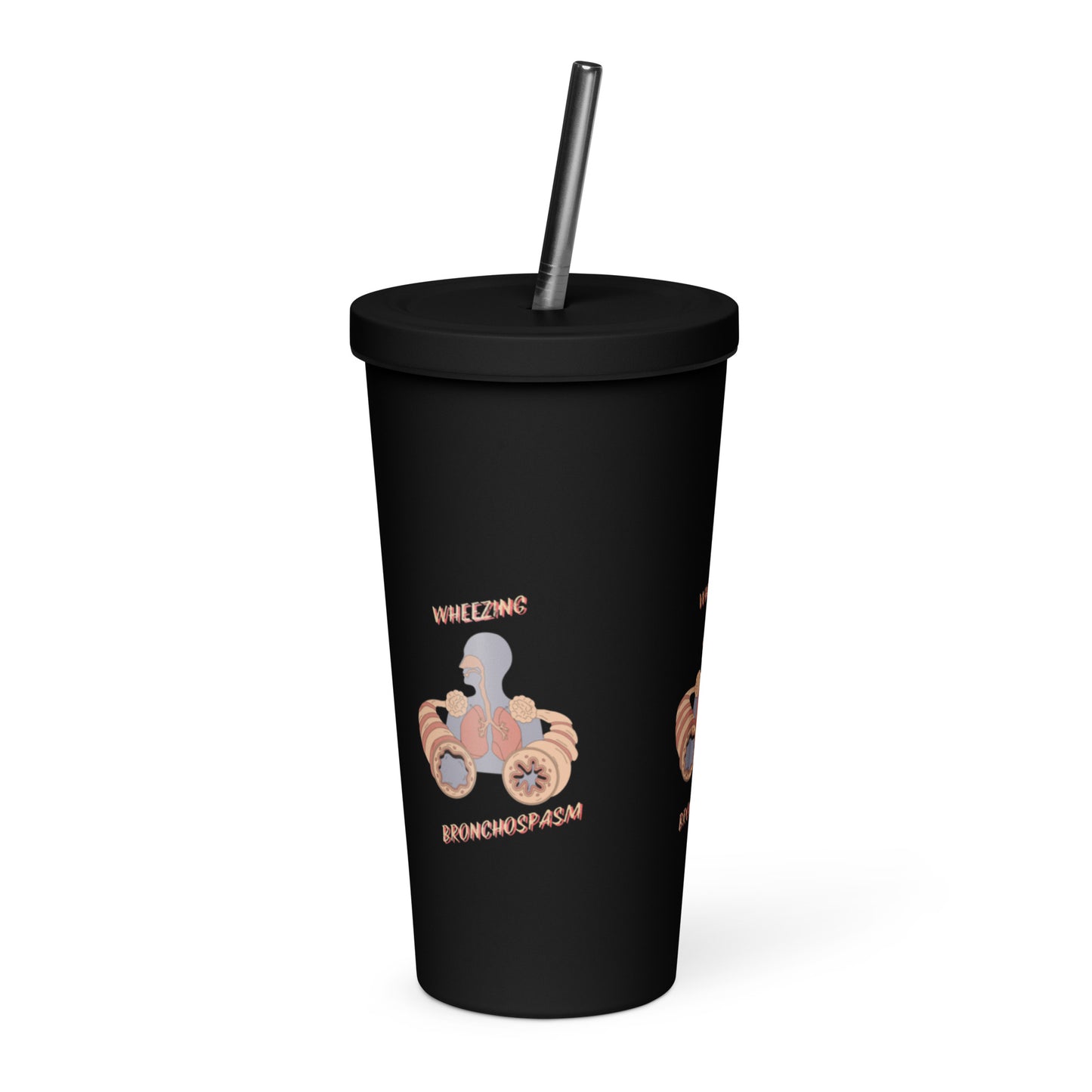 Asthma - Insulated tumbler with a straw