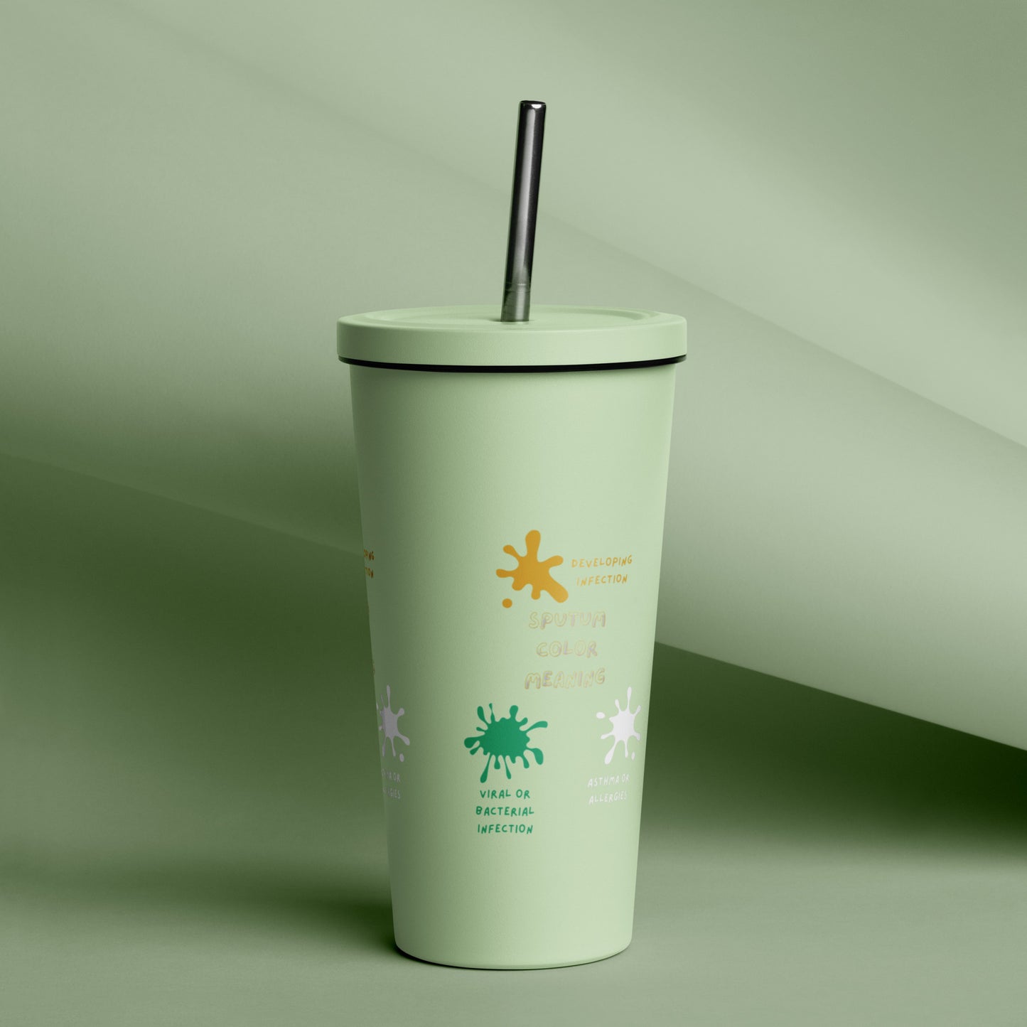 Sputum meaning - Insulated tumbler with a straw