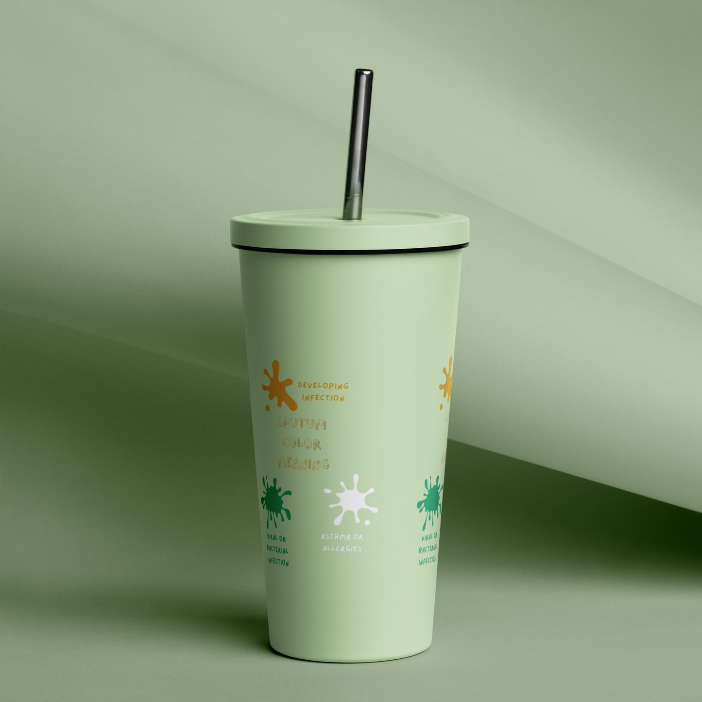 Sputum meaning - Insulated tumbler with a straw