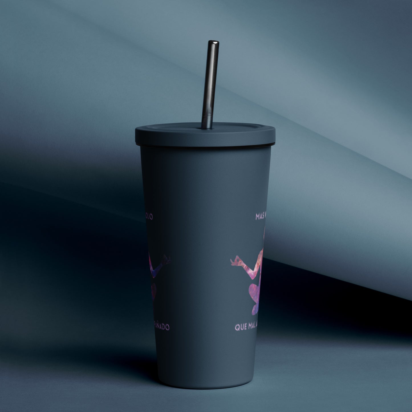 Mas Vale Solo - Insulated tumbler with a straw