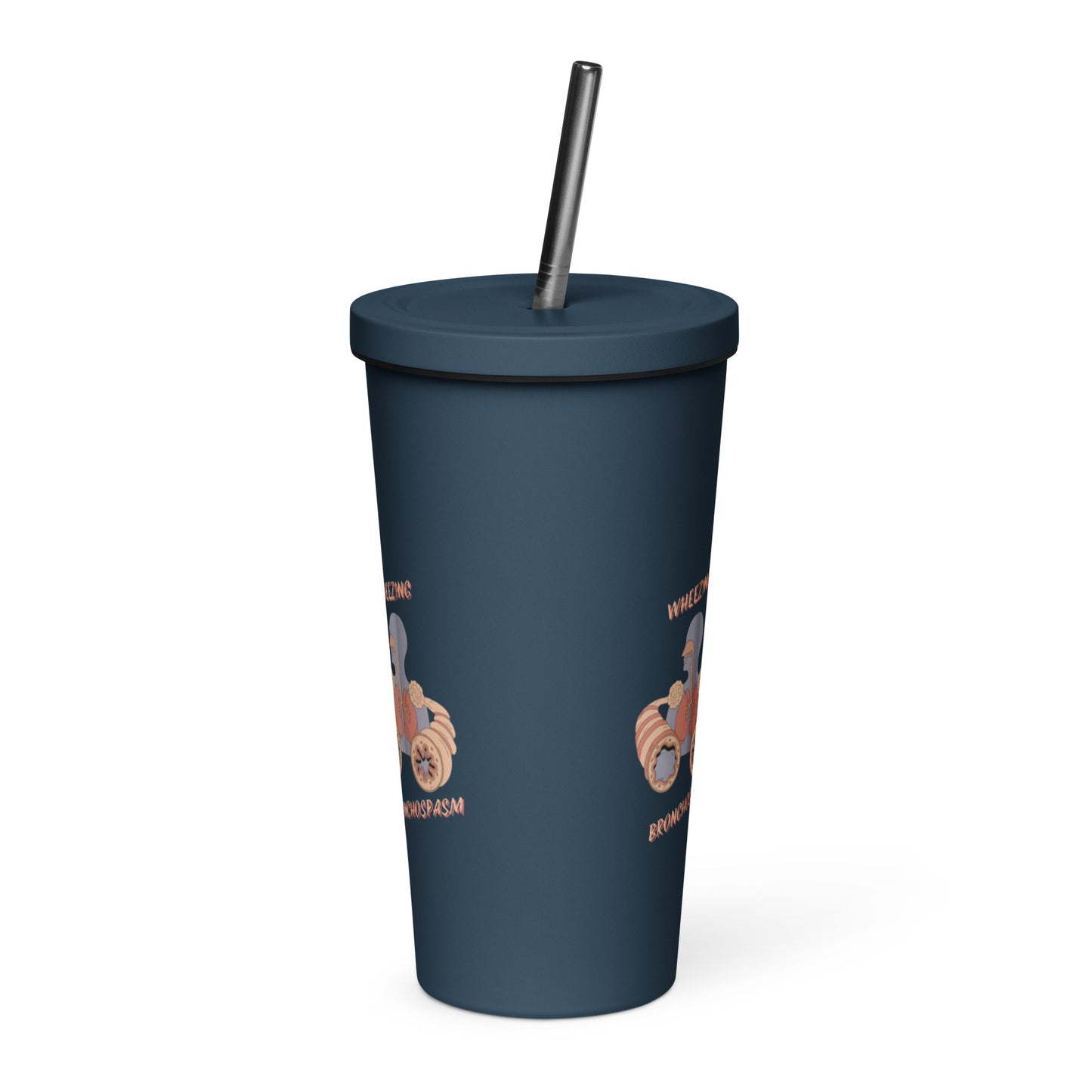 Asthma - Insulated tumbler with a straw