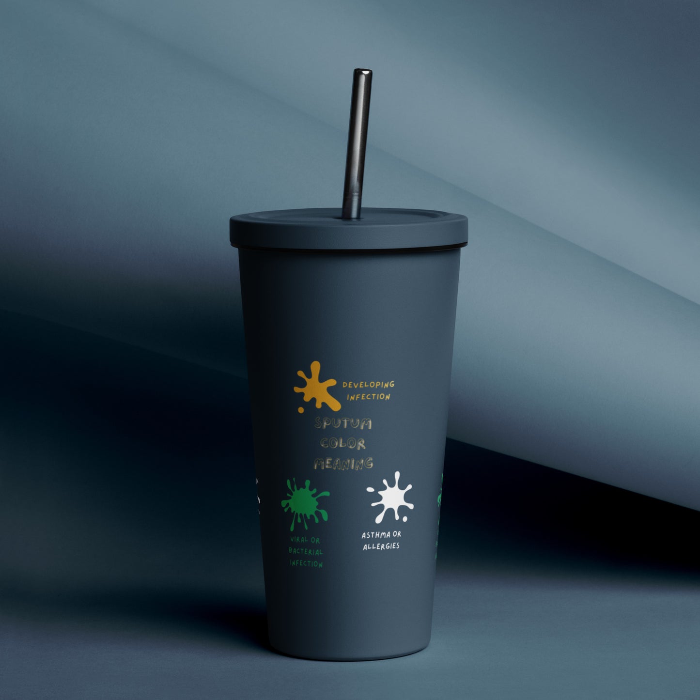 Sputum meaning - Insulated tumbler with a straw