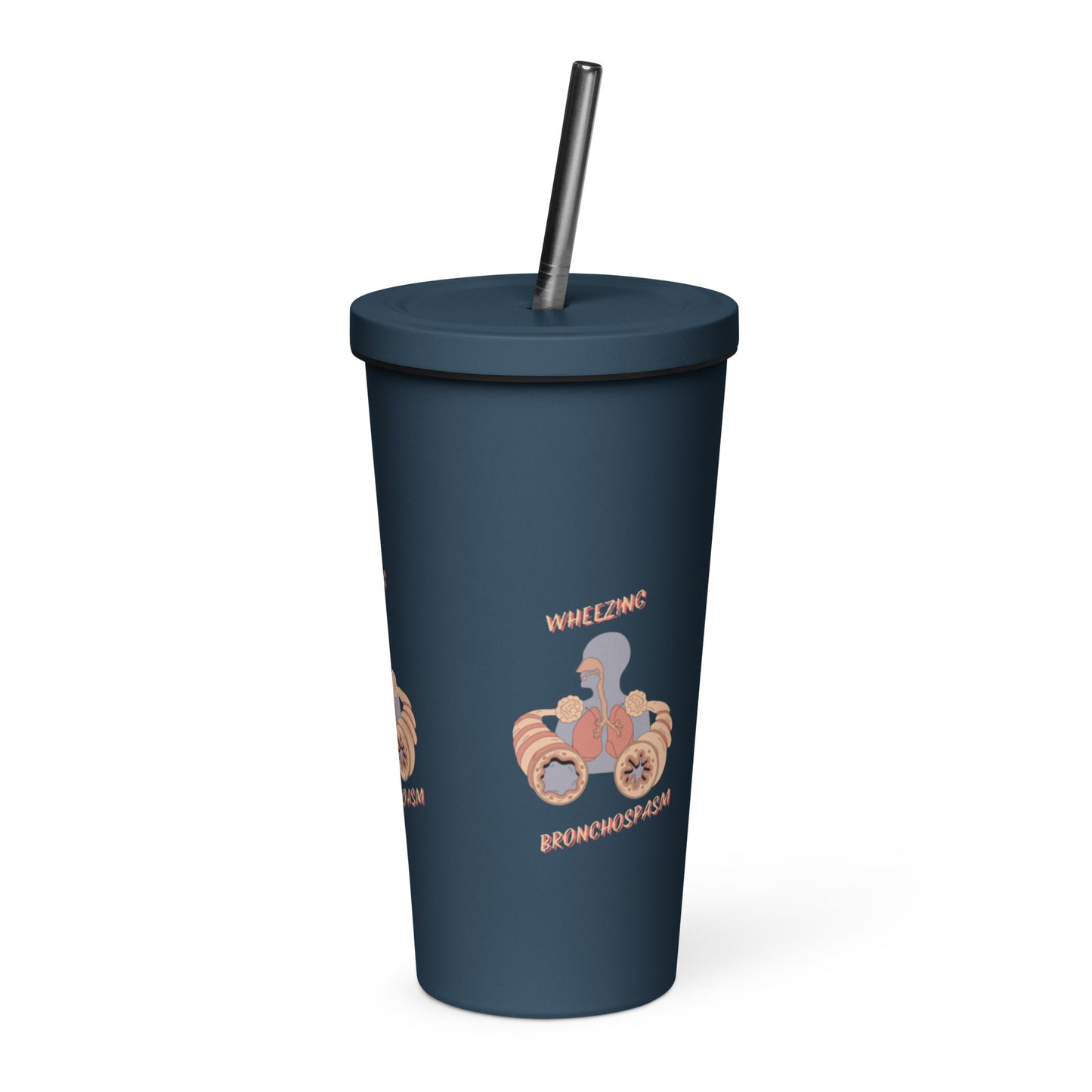 Asthma - Insulated tumbler with a straw