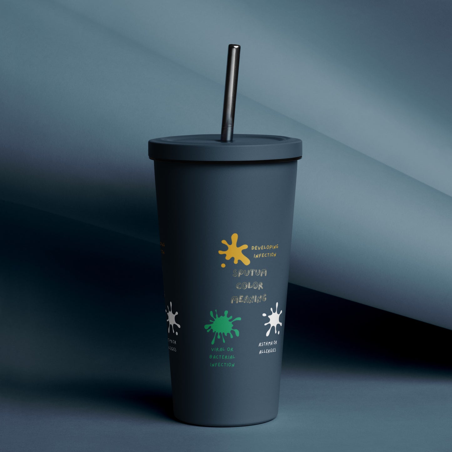 Sputum meaning - Insulated tumbler with a straw