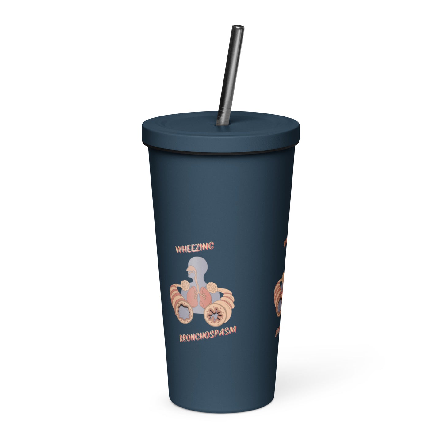 Asthma - Insulated tumbler with a straw