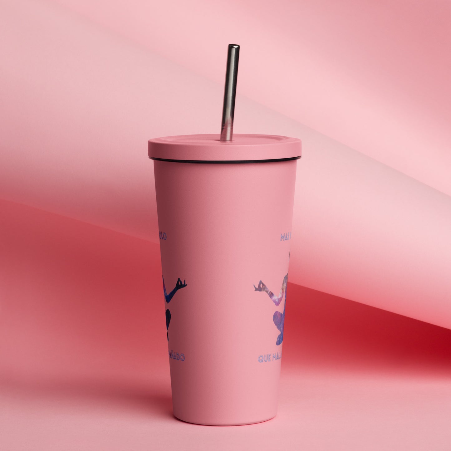 Mas Vale Solo - Insulated tumbler with a straw